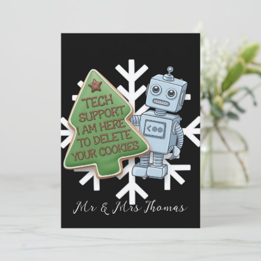 Technische ondersteuning: ik ben hier om uw cookie kaart (Staand voorkant)