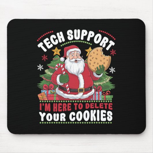 Technische ondersteuning: ik ben hier om uw cookie muismat (Voorkant)