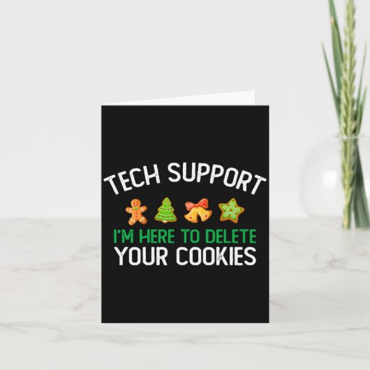 Technische ondersteuning Ik ben hier om uw cookies Kaart (Voorkant)