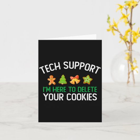 Technische ondersteuning Ik ben hier om uw cookies Kaart (Gele Bloem)