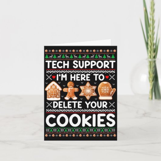 Technische ondersteuning Ik ben hier om uw cookies Kaart (Voorkant)