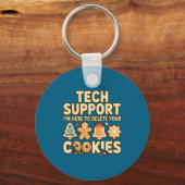 Technische ondersteuning Ik ben hier om uw cookies Sleutelhanger (Voorkant)