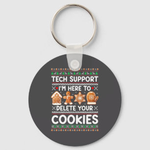 Technische ondersteuning Ik ben hier om uw cookies Sleutelhanger