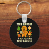 Technische ondersteuning Ik ben hier om uw cookies Sleutelhanger (Voorkant)