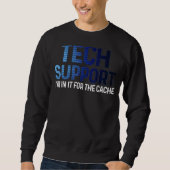 Technische ondersteuning Ik doe het voor de cache Trui (Voorkant)