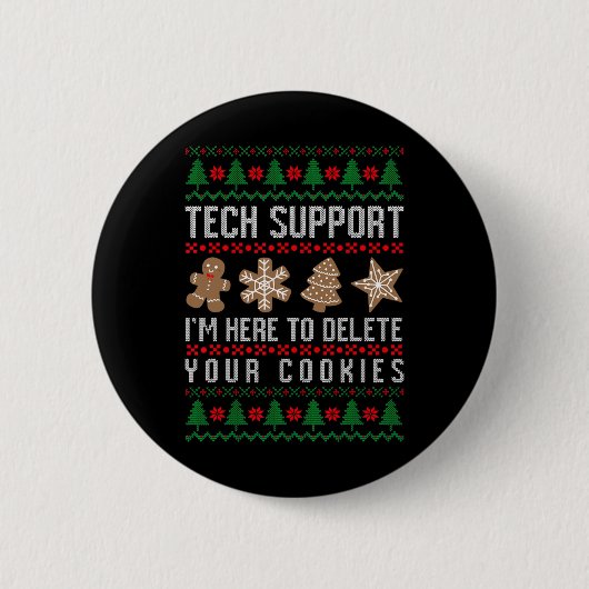 Technische ondersteuning is er om uw cookies te ve ronde button 5,7 cm (Voorkant)