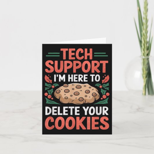 Technische ondersteuning Kerst Helpdesk Computer G Kaart (Voorkant)
