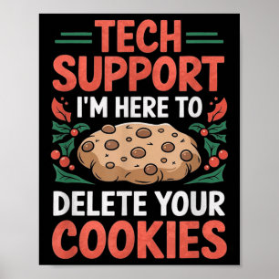 Technische ondersteuning kerst helpdesk computer g poster