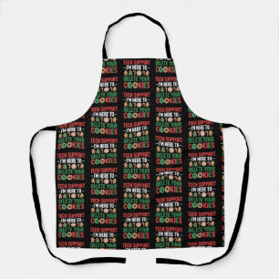 Technische ondersteuning Kerstcookies Grappig werk Schort