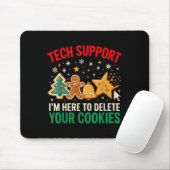 Technische ondersteuning Kerstkoekjes Vrouwen Mann Muismat (Met muis)