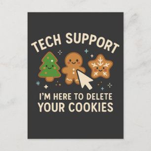 Technische ondersteuning Kerstmis Verwijder Cookie Briefkaart