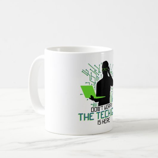 Technische ondersteuning maakt het niet uit dat de koffiemok (Voorkant links)