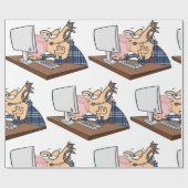 Technische ondersteuning om een bubbeltje te blaze cadeaupapier (Vlak)