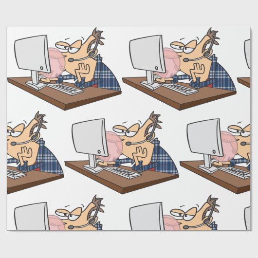 Technische ondersteuning om een bubbeltje te blaze cadeaupapier (Vlak)