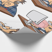 Technische ondersteuning om een bubbeltje te blaze cadeaupapier