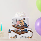 Technische ondersteuning om een bubbeltje te blaze cadeaupapier