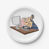 Technische ondersteuning om een bubbeltje te blaze papieren bordje (Voorkant)