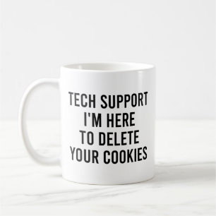 Technische ondersteuning om uw cookies te verwijde koffiemok