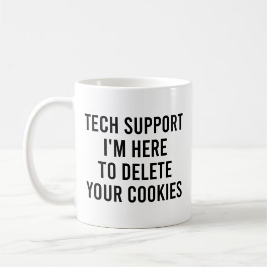 Technische ondersteuning om uw cookies te verwijde koffiemok (Links)