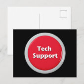 Technische ondersteuning Rode paniekknop Briefkaart (Voorkant / Achterkant)