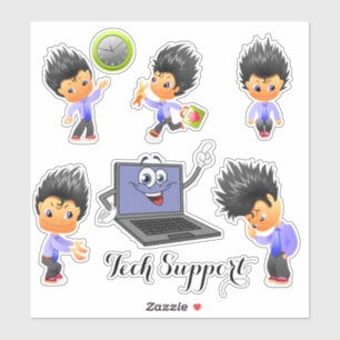 Technische ondersteuning sticker