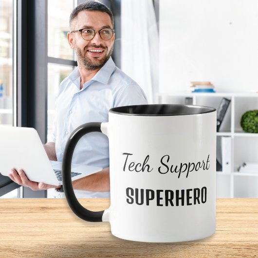 Technische ondersteuning Superhero Computer Humor Mok