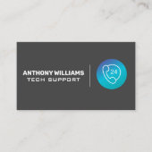 Technische ondersteuning | Telefoon-pictogram Visitekaartje (Voorkant)