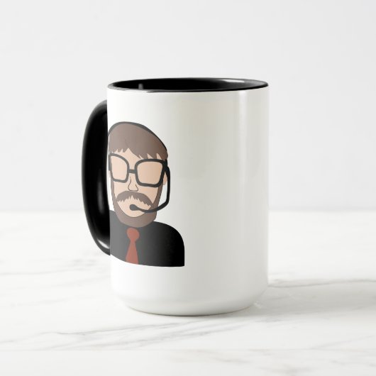 Technische ondersteuning: "Uit en weer aan" Mok (Voorkant links)