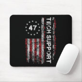 Technische ondersteuning Us Flag Witte Huis Techni Muismat (Met muis)