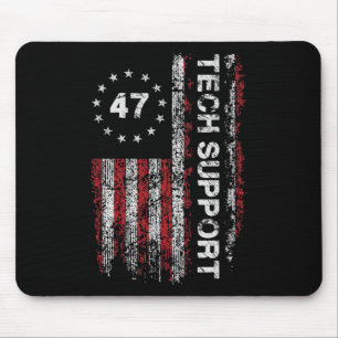 Technische ondersteuning Us Flag Witte Huis Techni Muismat
