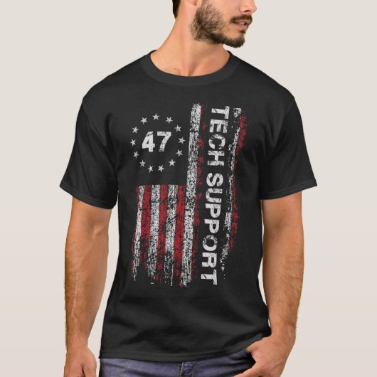 Technische ondersteuning Us Flag Witte Huis Techni T-shirt (Voorkant)