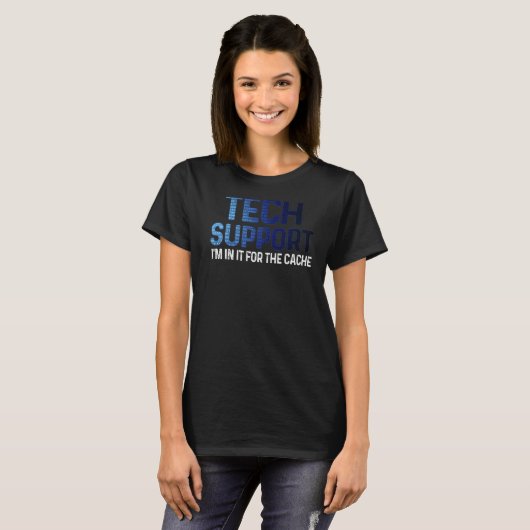 Technische ondersteuning voor de cache-IT T-shirt (Voorkant volledig)