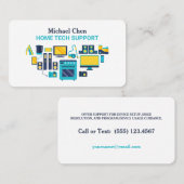 Technische ondersteuning voor het startpunt visitekaartje (Voorkant / Achterkant)