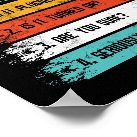 Technische ondersteuning voor informatietechnologi poster (Hoek)