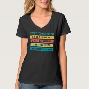 Technische ondersteuning voor informatietechnologi t-shirt
