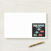 Technische ondersteuningsstroomdiagram helpdesk hu post-it® notes (Op bureau)
