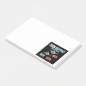 Technische ondersteuningsstroomdiagram humor helpd post-it® notes (Schuin)