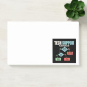 Technische ondersteuningsstroomdiagram humor helpd post-it® notes (Kantoor)