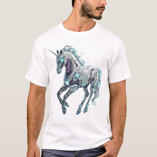 Technische Robot Eenhoorn T-shirt (Voorkant)