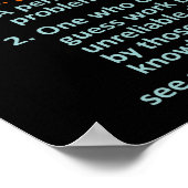 Technische support - definitie IT-computer Poster (Hoek)