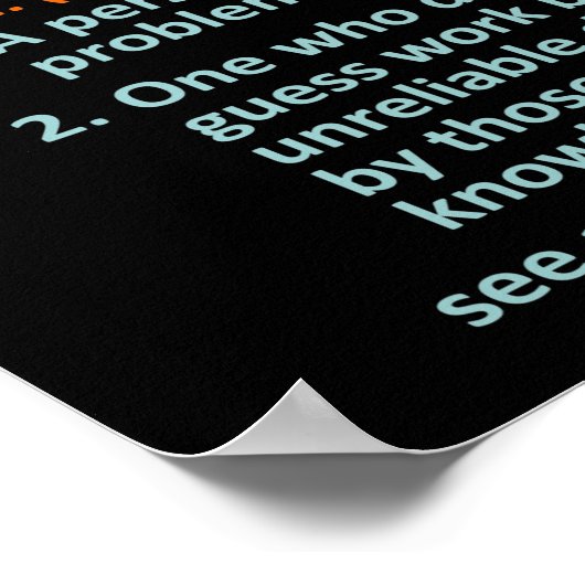 Technische support - definitie IT-computer Poster (Hoek)