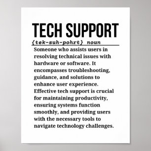 Technische support poster
