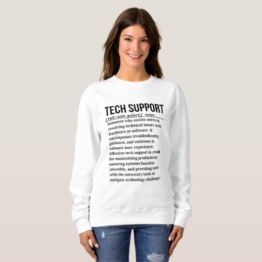 Technische support trui (Voorkant volledig)