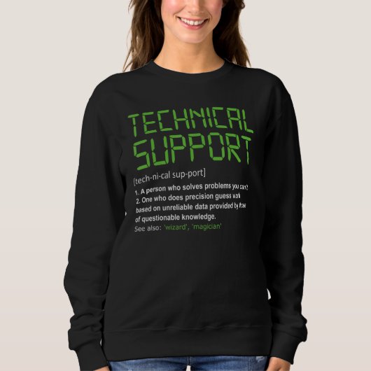 Technische technische ondersteuningsdefinitie All  Trui (Voorkant)