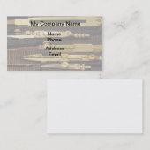 Technische tekengereedschappen voor uw rapporteur visitekaartje (Voorkant / Achterkant)