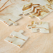 Technische tekening en schetsen door Leonardo Da V Legpuzzel (Zijkant)