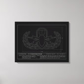 Technische tekening EOD Canvas Afdruk (Voorkant)
