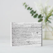 Technische tekeningen briefkaart (Staand voorkant)