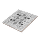 Technische Tekeningsplannen Wit Ontwerp Tegeltje (Zijkant)