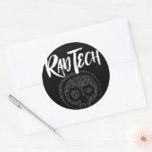 Technische termen radiologie in schedel Rad Tech Ronde Sticker (Envelop)